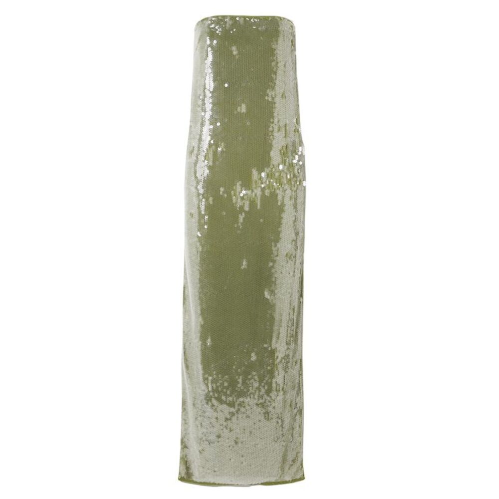 Staud Womens Casey Strapless Sequined Maxi Dress 6 Garden Moss - NWT $595 - Picture 8 of 8